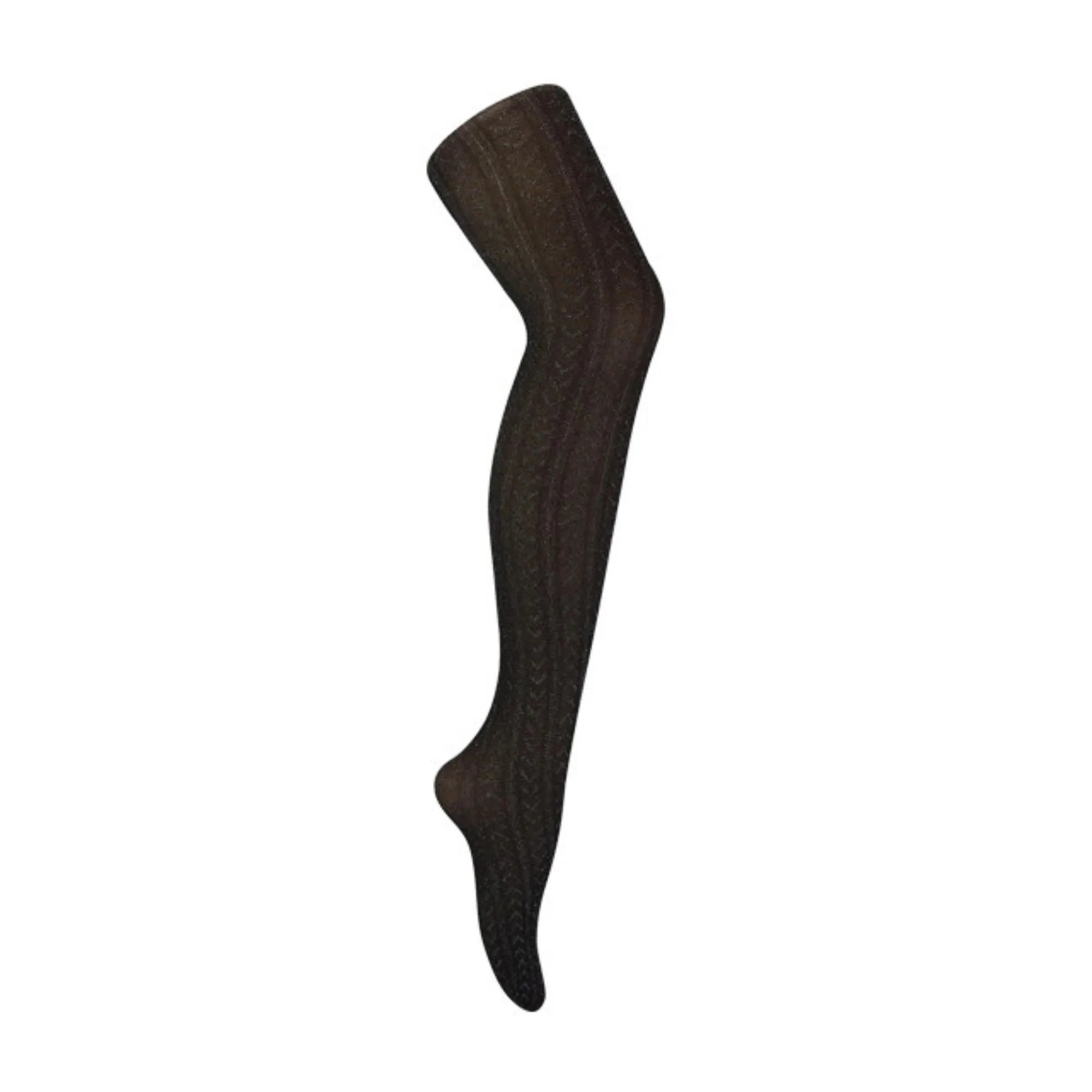 1 Pack Ladies Shiny Tights with Chevron Pattern