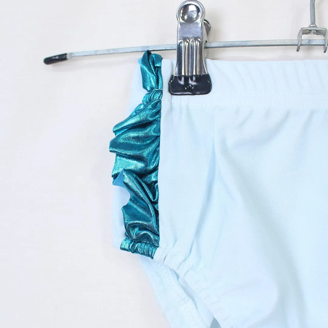 2 Pcs Delighted Aqua Themed Little Girl Romper