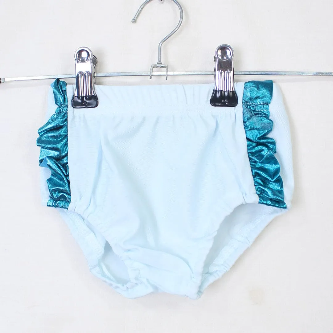 2 Pcs Delighted Aqua Themed Little Girl Romper