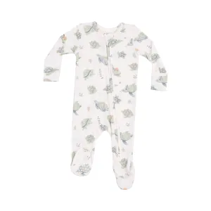 2 Way Zipper Footie - Sea Turtles