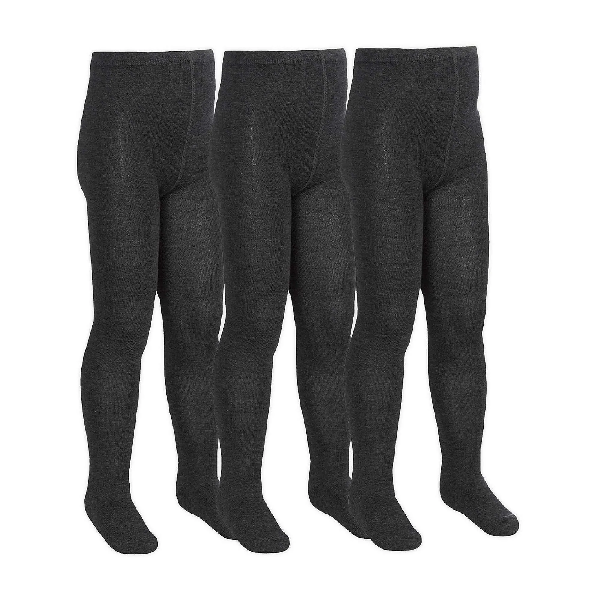 3 Pack Girls Soft Plain Bamboo School Tights (5 Sizes)