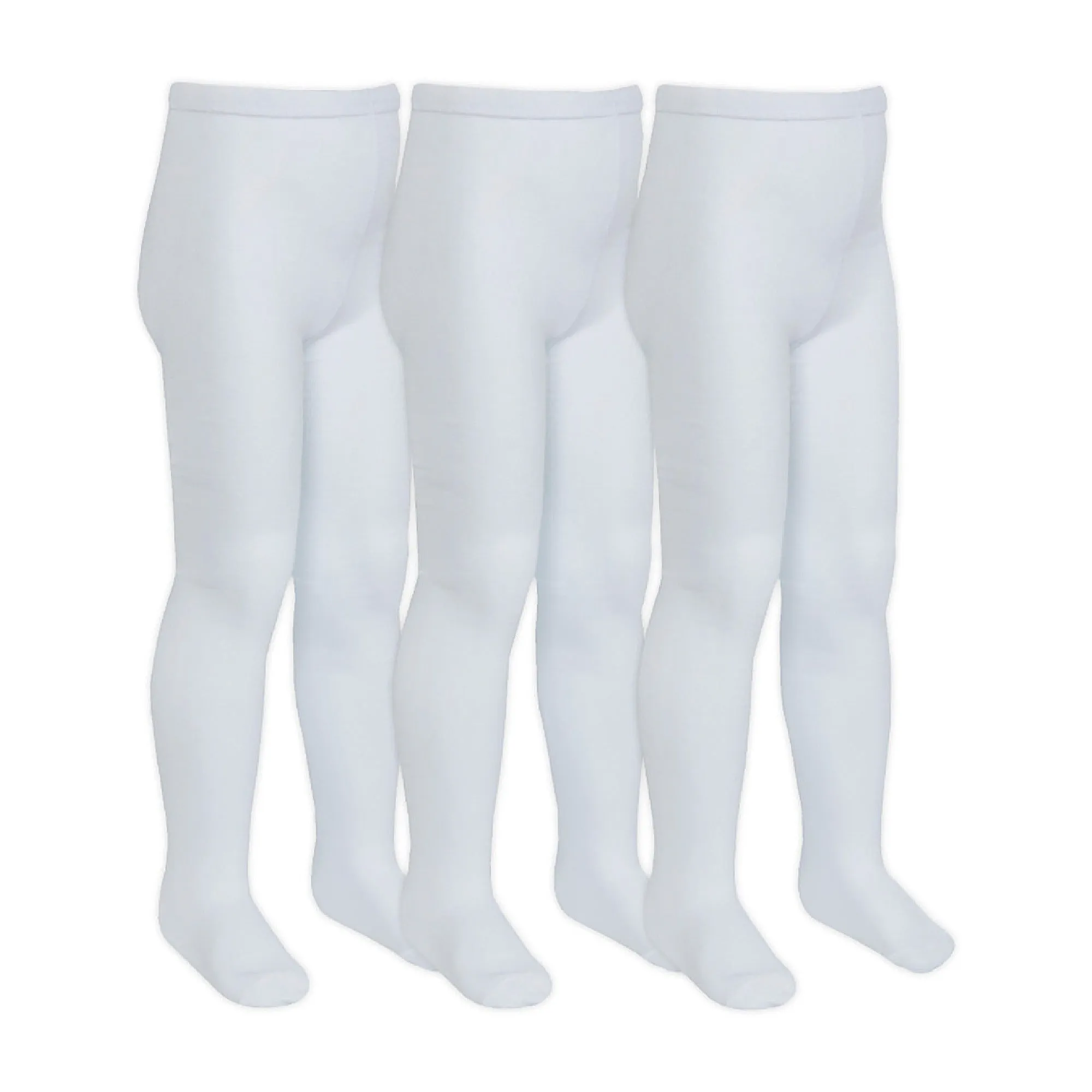 3 Pack Girls Soft Plain Bamboo School Tights (5 Sizes)