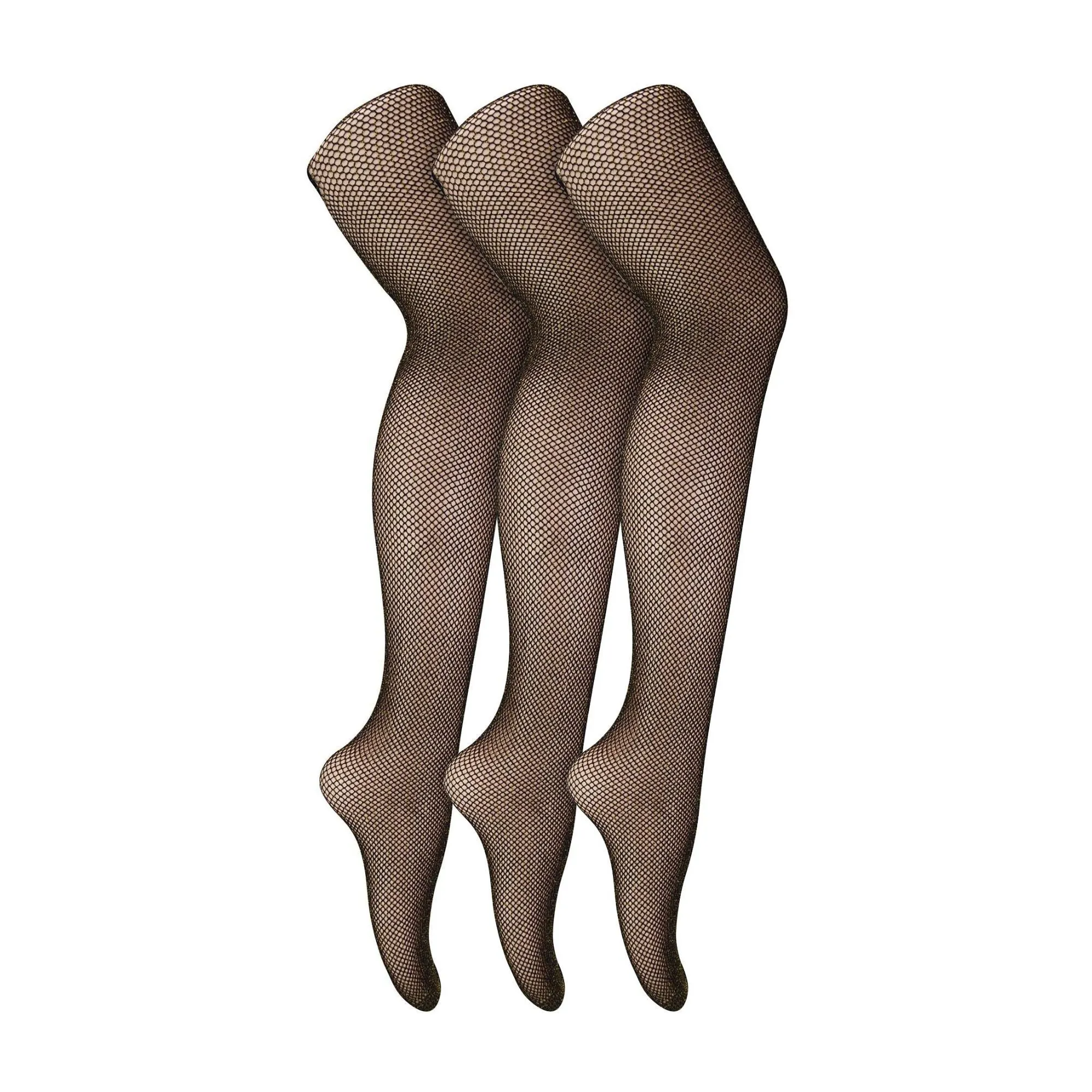 3 Pairs Fishnet Ladies Tights | Footed Pretty Stocking Ideal for Dance Party