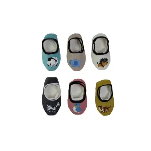 3 Pairs X Baby Kids Toddler Footlets Animals Boys Girls Cotton Anti Slip Socks