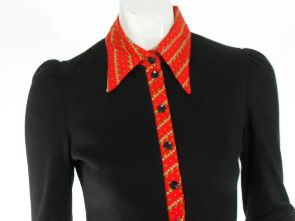 60s Black Mini Dress Young Innocent by Arpeja