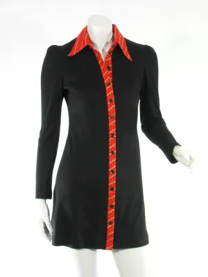 60s Black Mini Dress Young Innocent by Arpeja