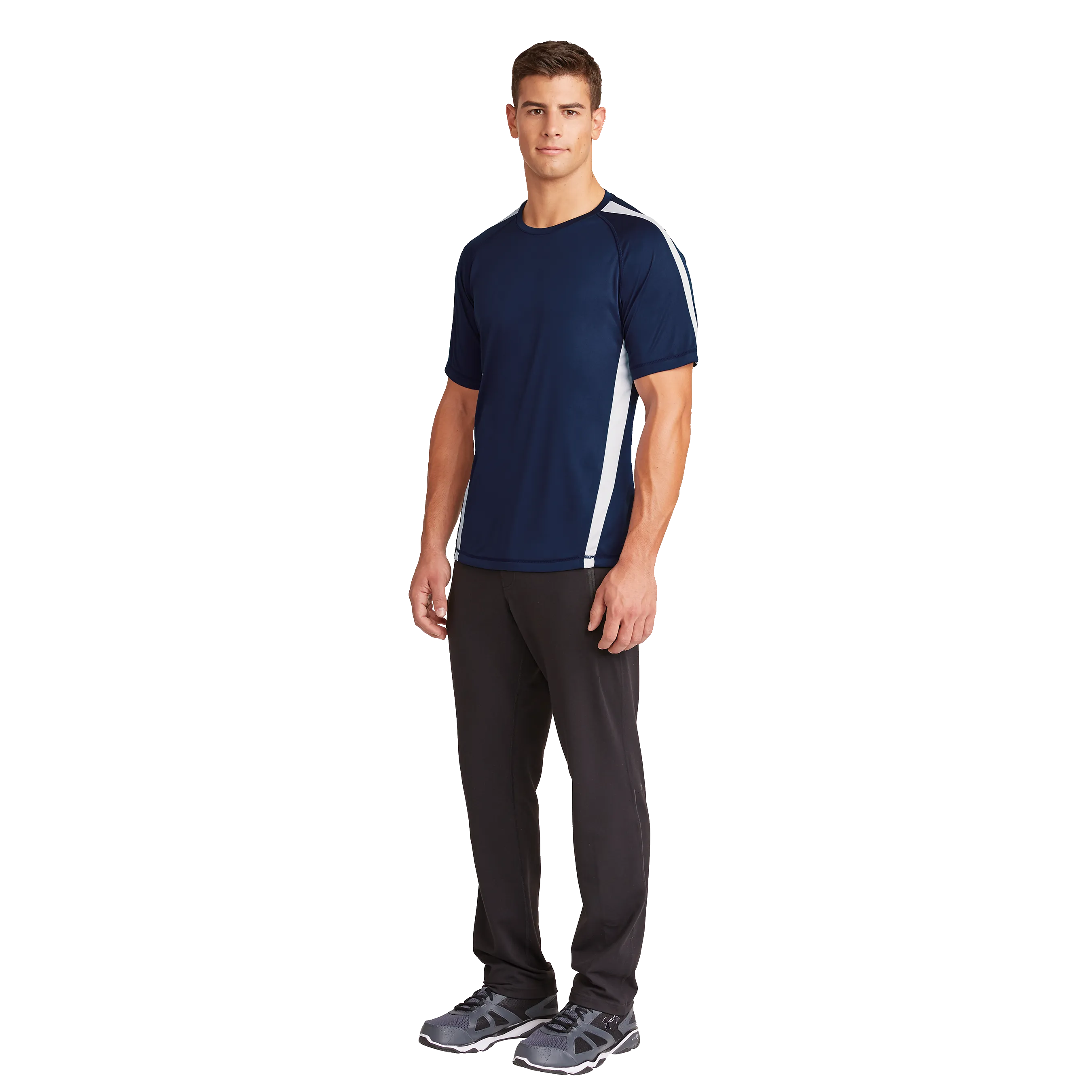 A1414M Mens Colorblock Competitor Tee