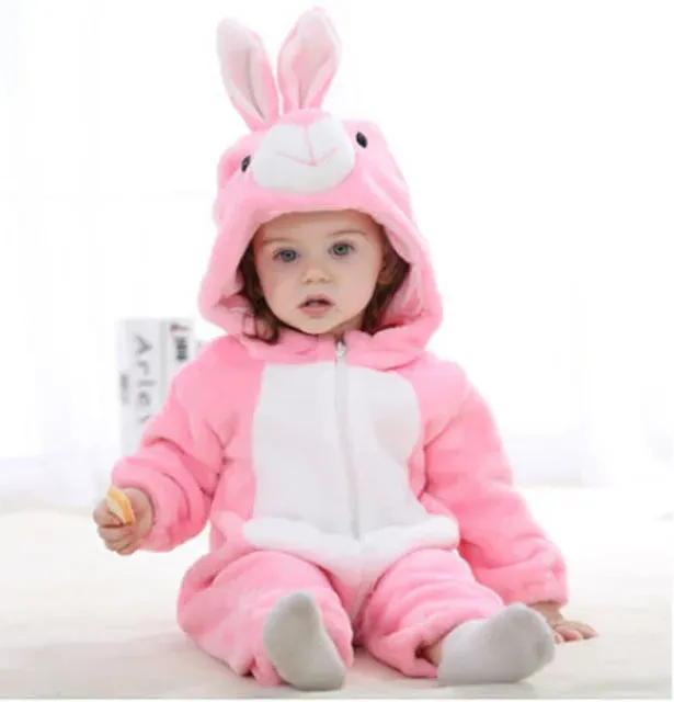 Animal Motif Baby Rompers
