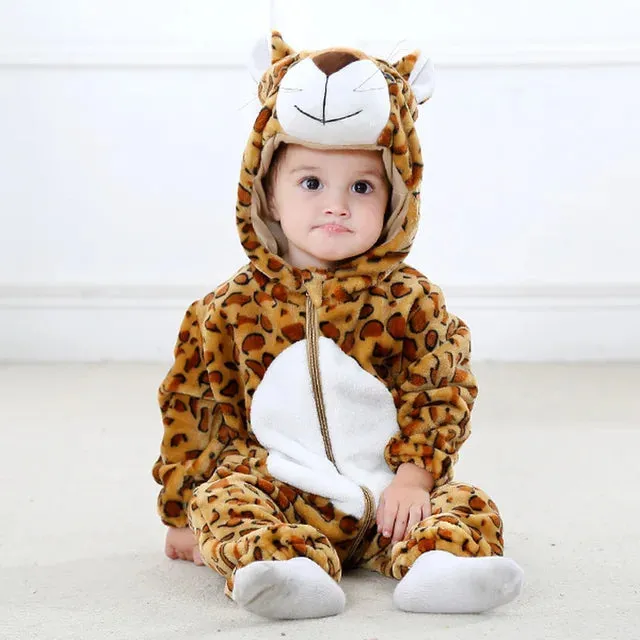 Animal Motif Baby Rompers