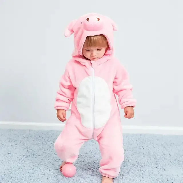 Animal Motif Baby Rompers