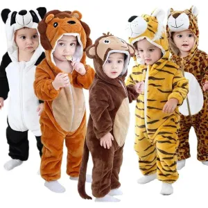 Animal Motif Baby Rompers