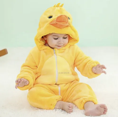 Animal Motif Baby Rompers