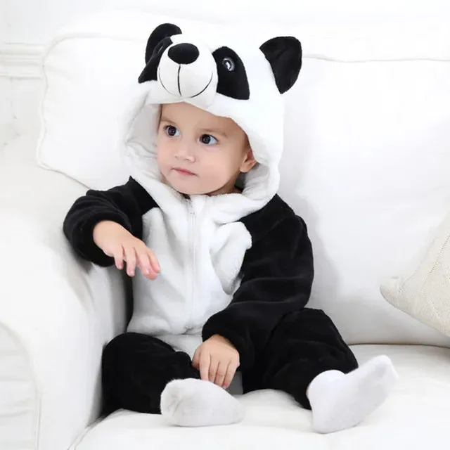 Animal Motif Baby Rompers