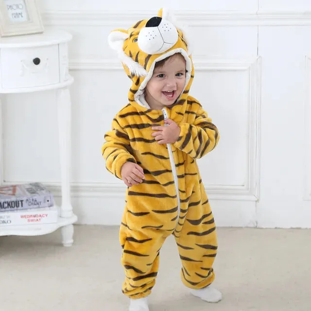 Animal Motif Baby Rompers
