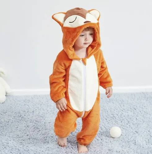 Animal Motif Baby Rompers