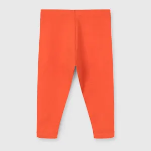 Attractive Orange Little Girl Tights