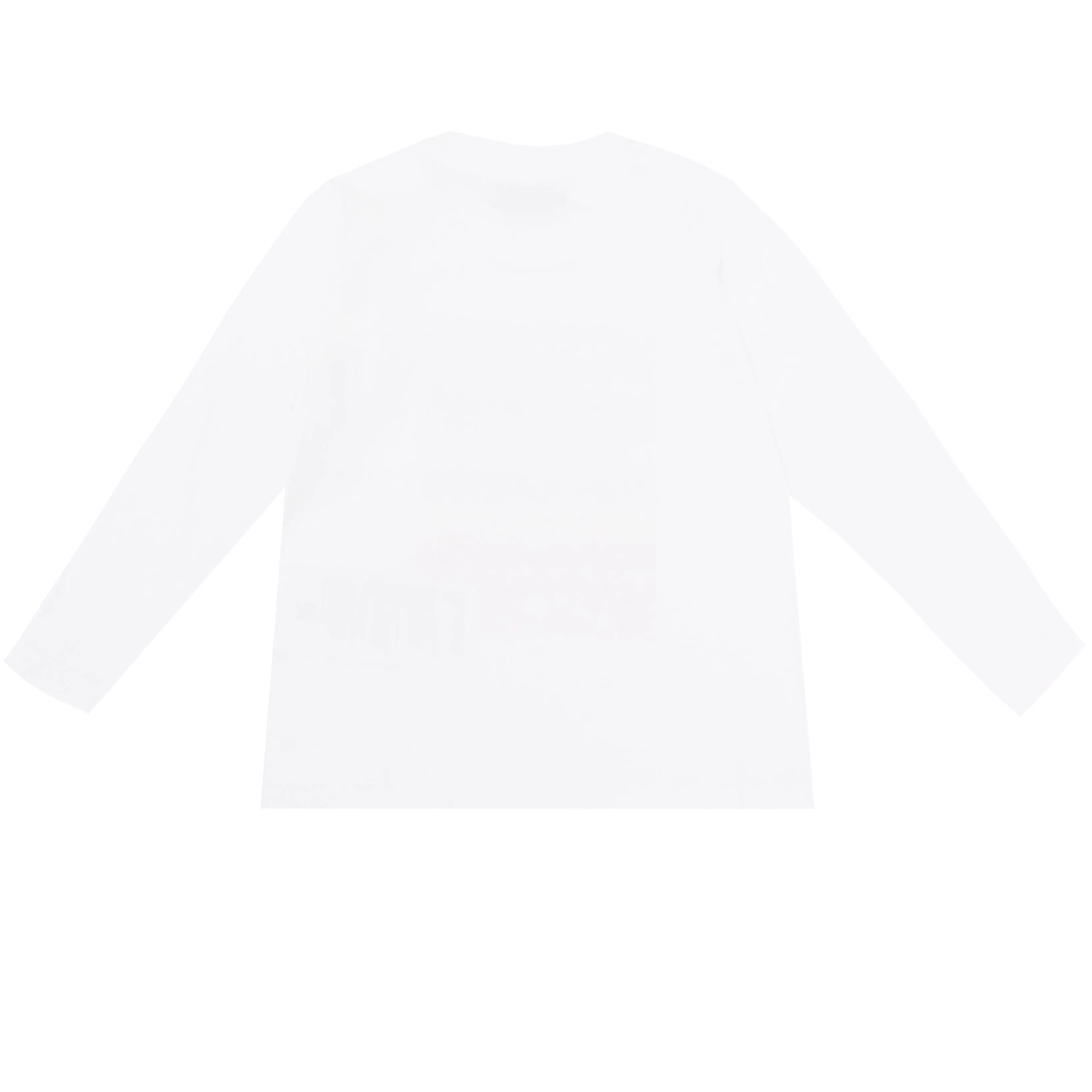 Baby Boy LS Tee W Rainbow Txt Logo - White