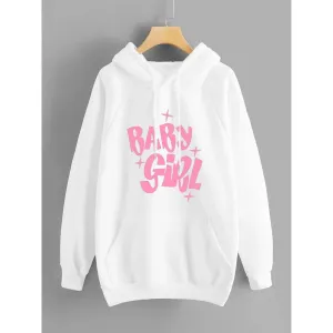Baby Girl Fleece Full Sleeves Pull Over Hoodie For Women