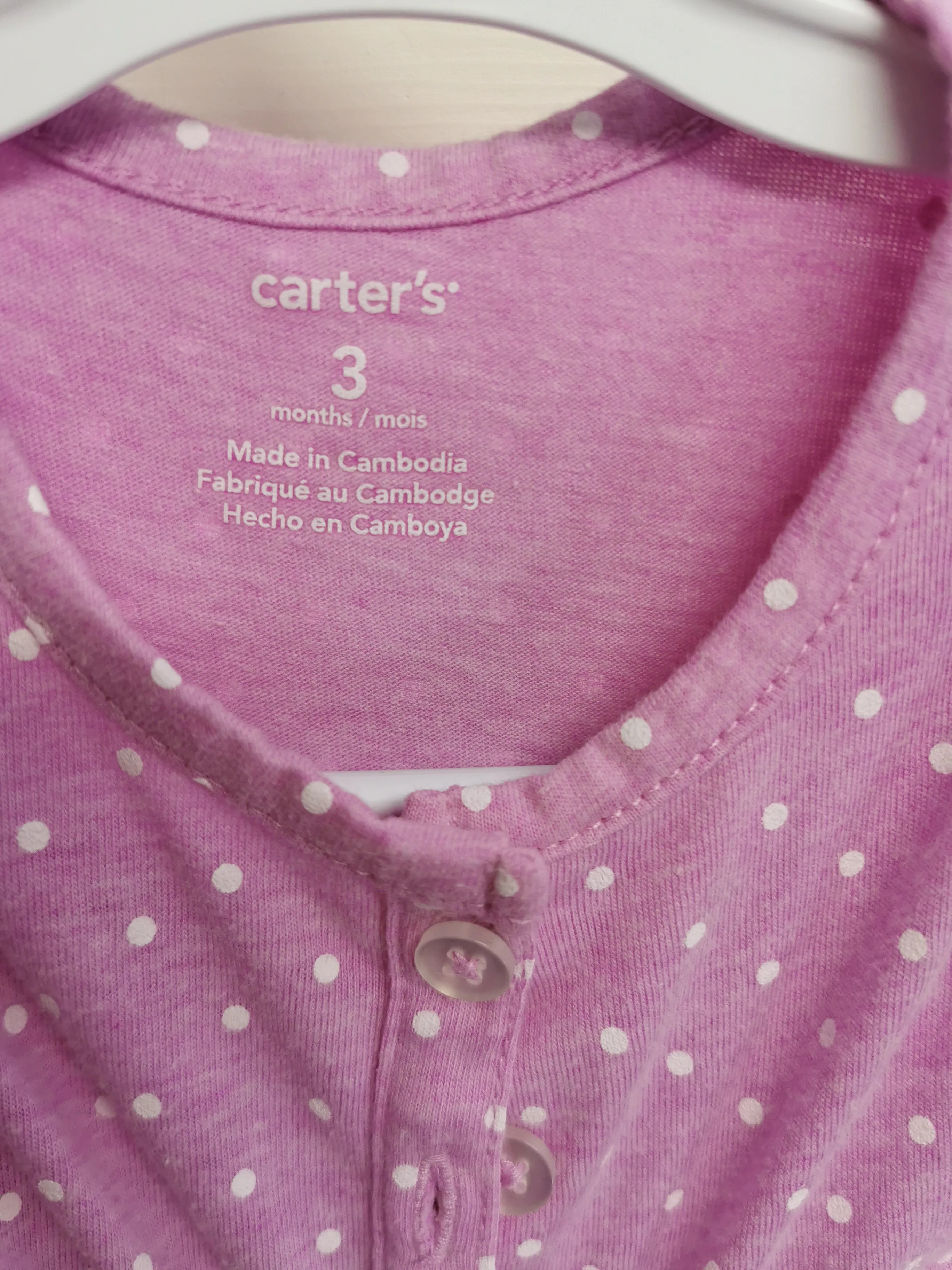 BABY GIRL SIZE 3 MONTHS - CARTER'S, Soft Pink Onesie Ruffled Dress EUC B38