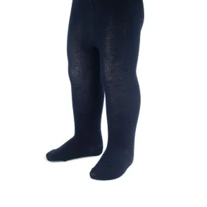 Baby Girls Navy Plain Tights