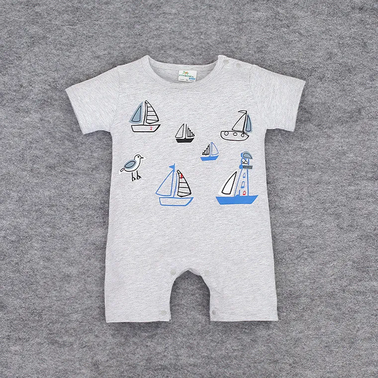 Baby Rompers Animal Cartoon Cotton Baby Wear Summer Short-Sleeved Infant Jumpsuit Boy Girl Baby Clothing born Bebe Bib Romper