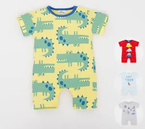 Baby Rompers Animal Cartoon Cotton Baby Wear Summer Short-Sleeved Infant Jumpsuit Boy Girl Baby Clothing born Bebe Bib Romper