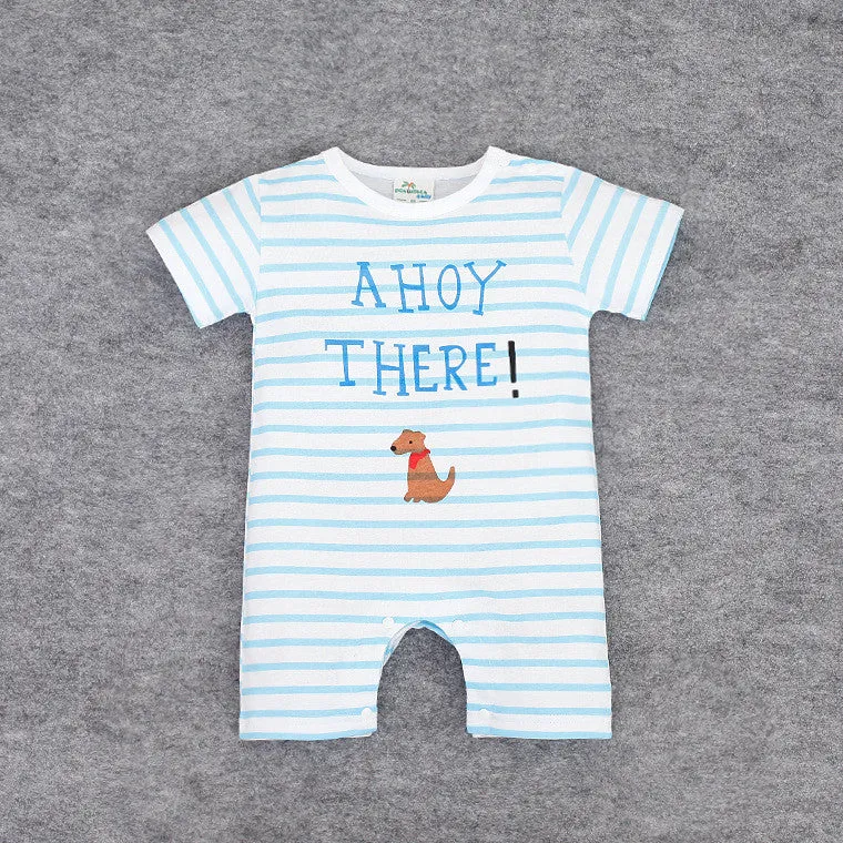 Baby Rompers Animal Cartoon Cotton Baby Wear Summer Short-Sleeved Infant Jumpsuit Boy Girl Baby Clothing born Bebe Bib Romper
