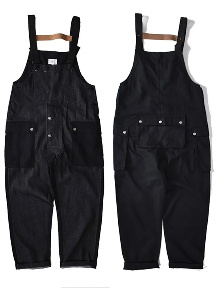 Baggy Jeans Overall with Matching Pocket