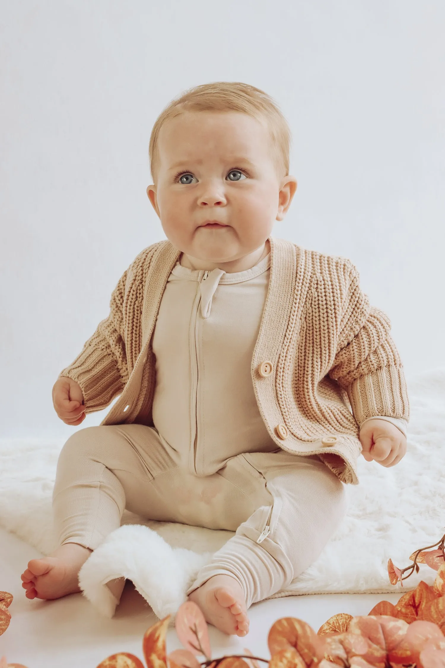 Bamboo Onesie | Oat Beige