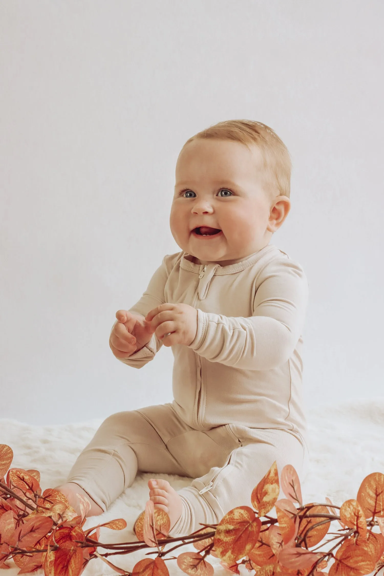 Bamboo Onesie | Oat Beige