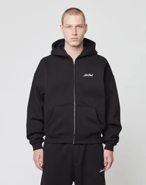 Basic Script Hooded Zip