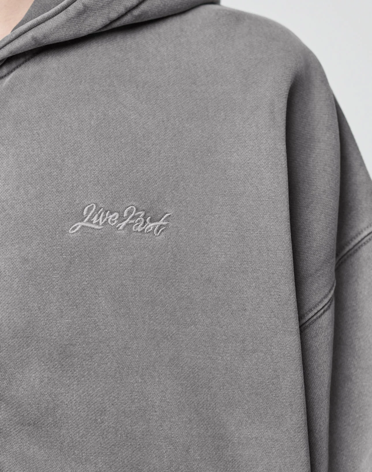 Basic Script Hooded Zip