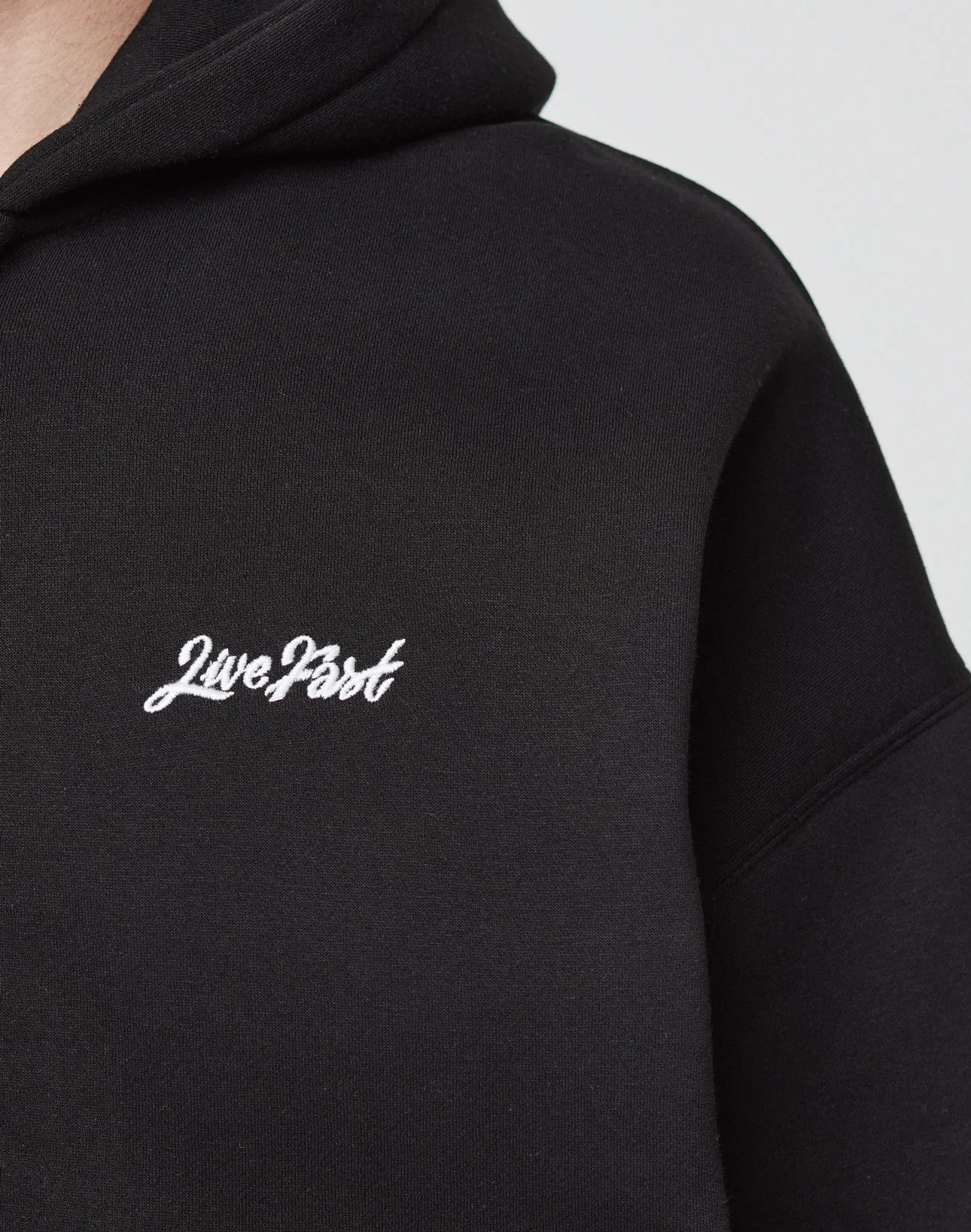 Basic Script Hooded Zip