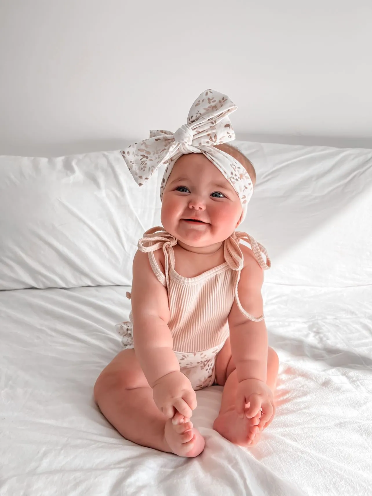 BASICS Tie Shoulder Bodysuit - Almond