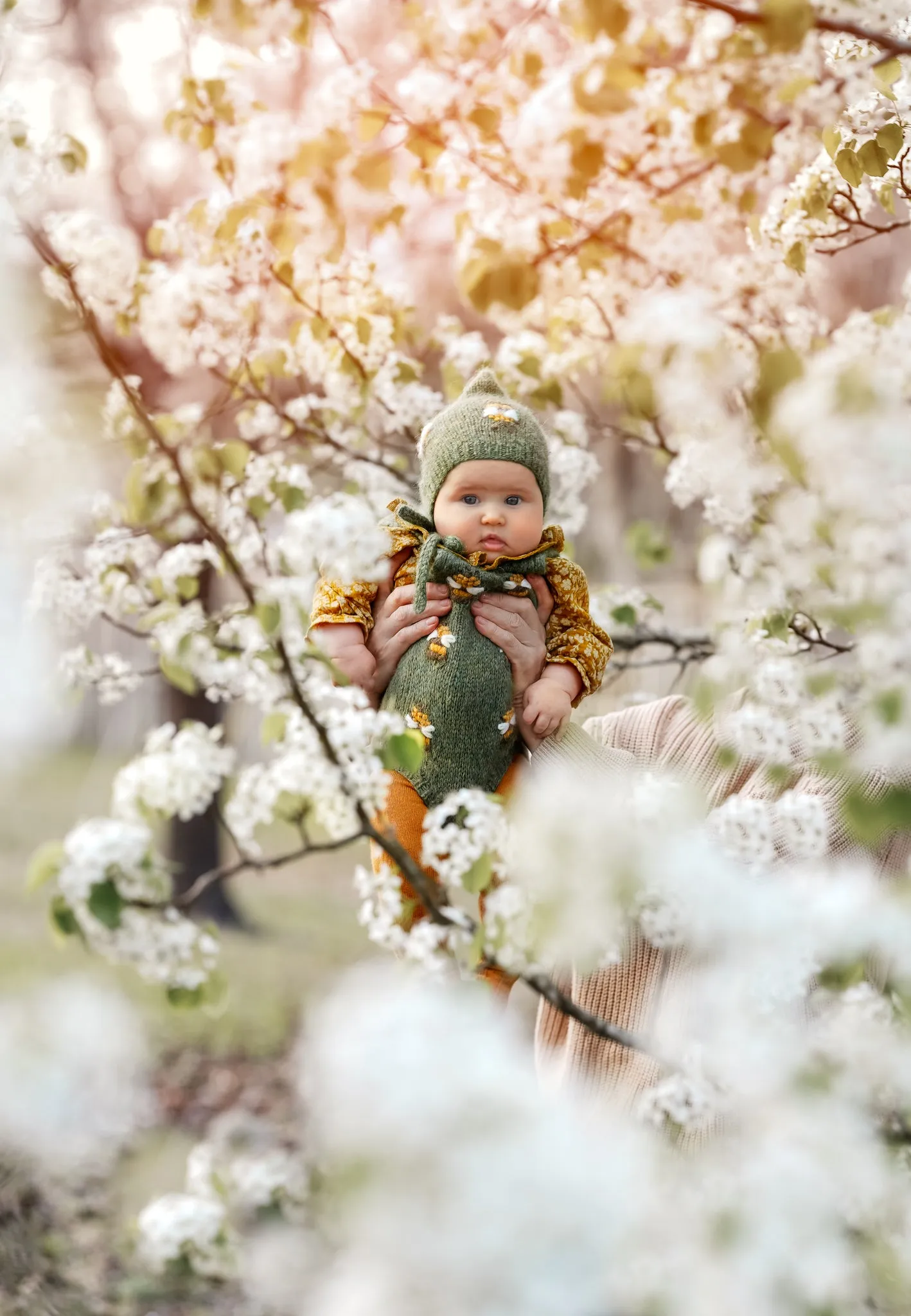 Bee romper | Moss Green