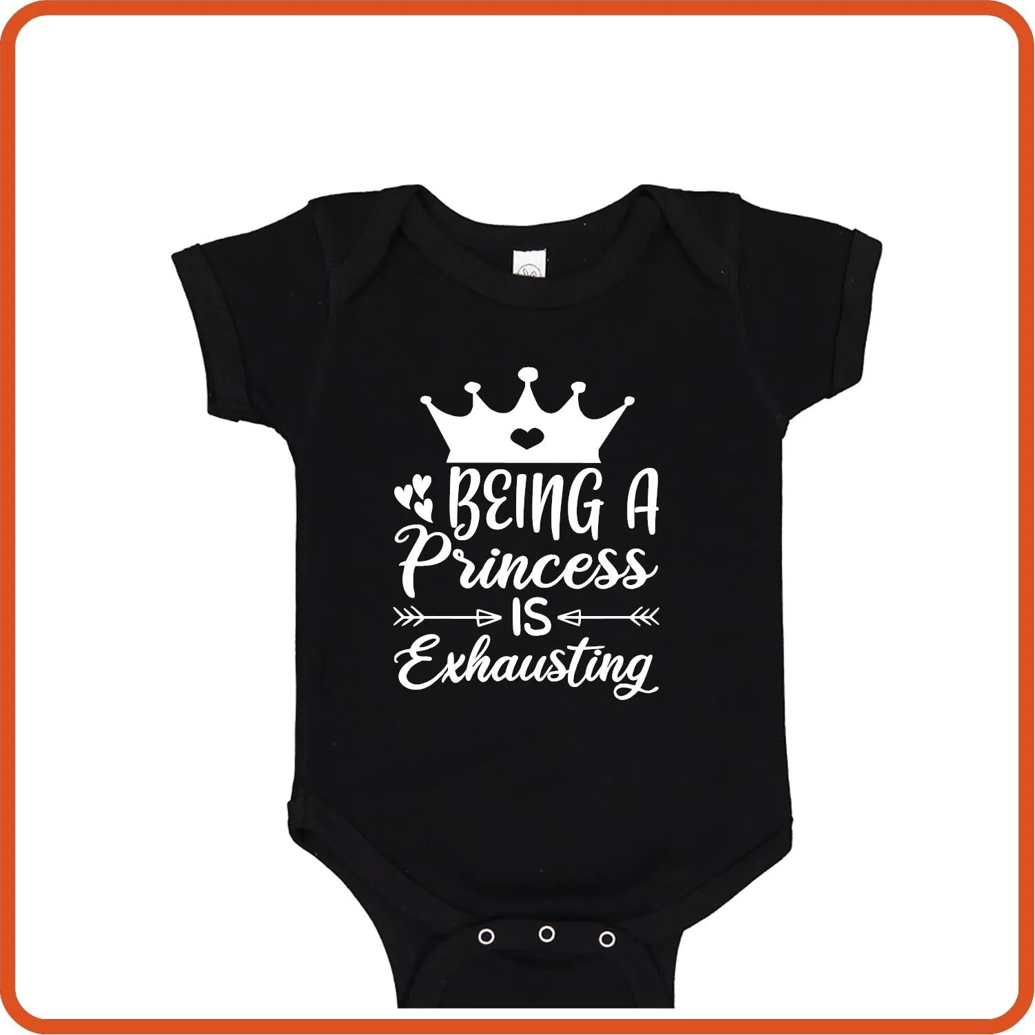 Being a Princess is Exhausting | New Baby Shirt Bodysuit Onesies by SEC Apparel