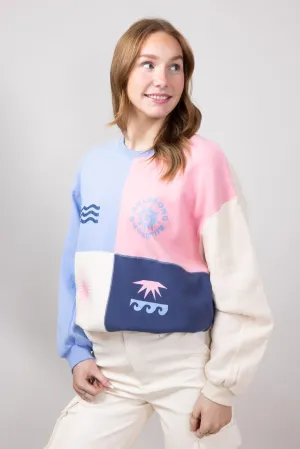 Billabong Later Days Kendall Fleece Crewneck for Women in Dusty Rose | UBJFT00175-DSR