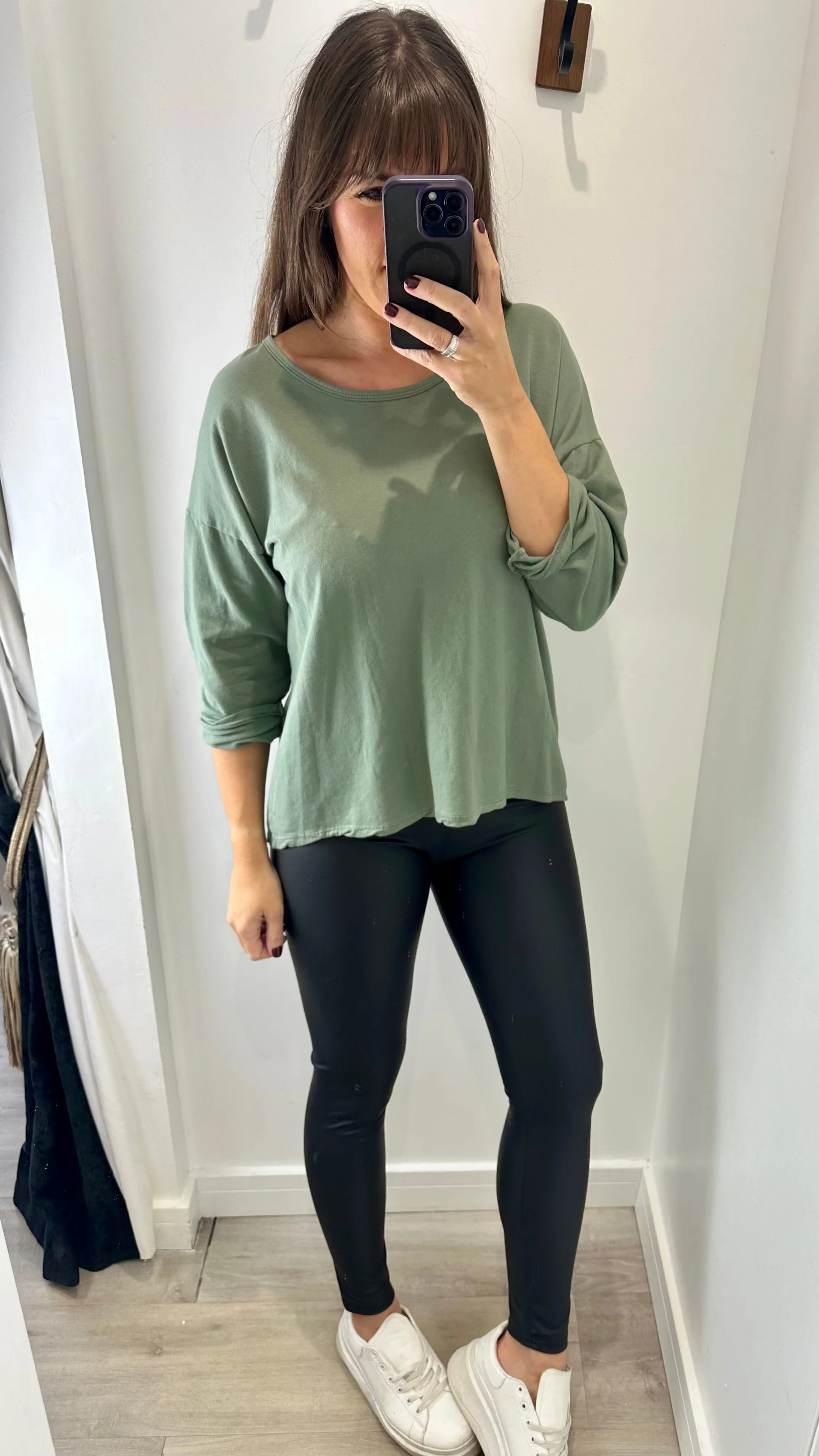 BLACK PLEATHER LEGGINGS