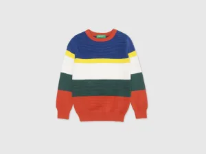 Boys Long Sleeve Stripe Sweatshirt