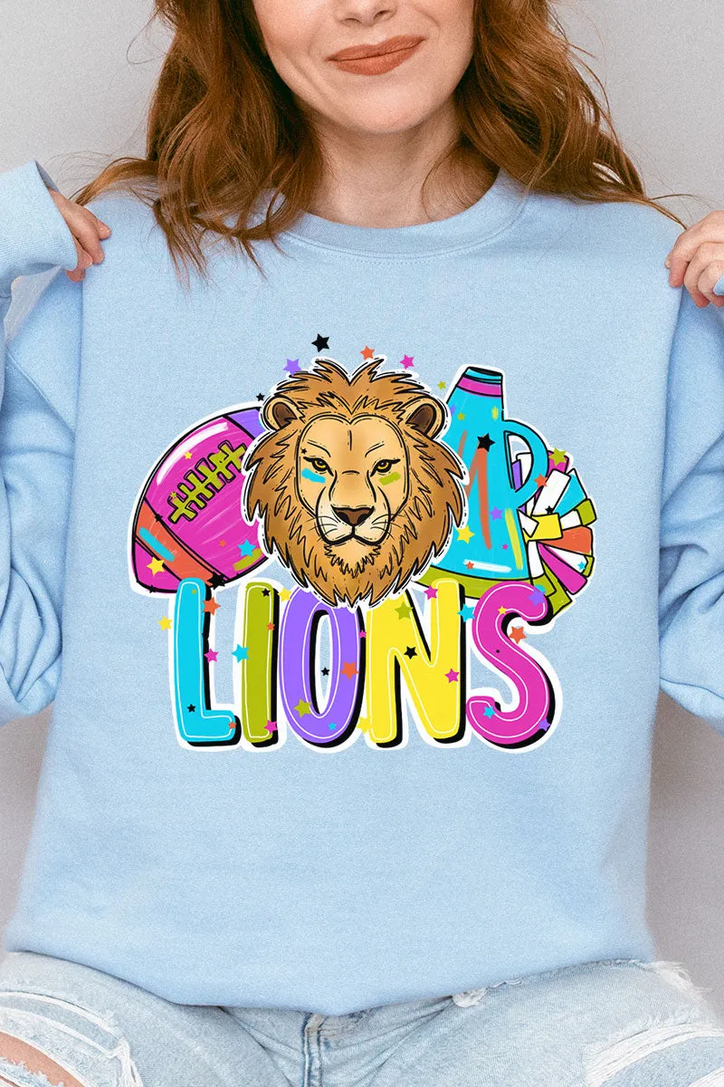 Bright Lions Colorful Unisex NuBlend Crew Sweatshirt