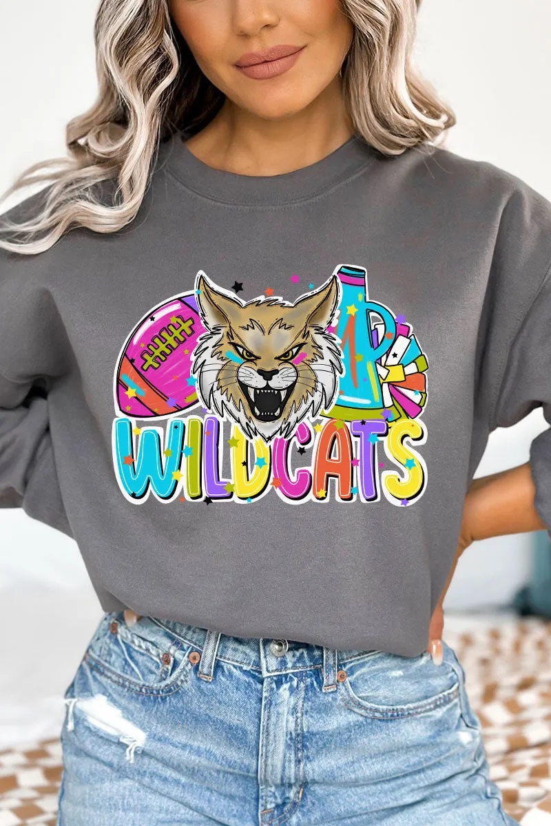 Bright Wildcats Colorful Unisex NuBlend Crew Sweatshirt
