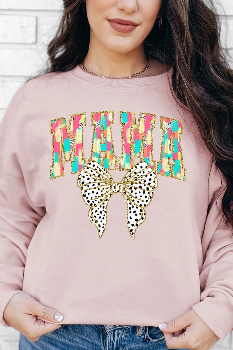 Brushed Colorful Mama Unisex NuBlend Crew Sweatshirt