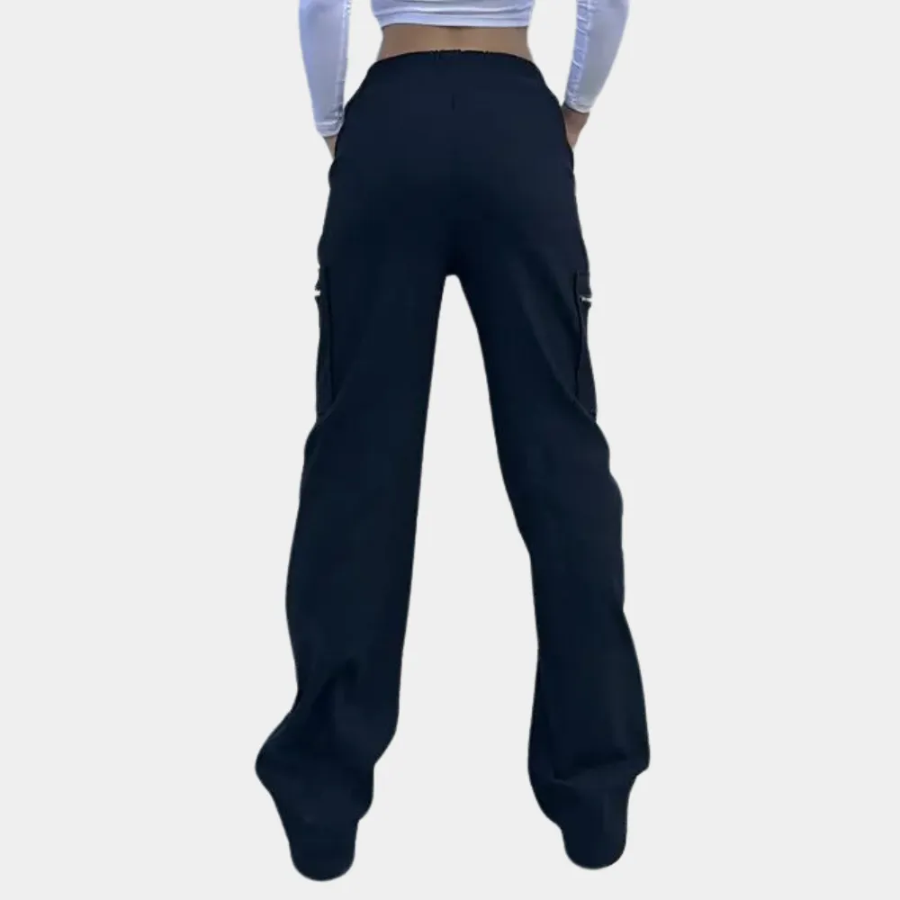 Cargo Pants – Zipper Pocket Detail – Sporty Casual Look
