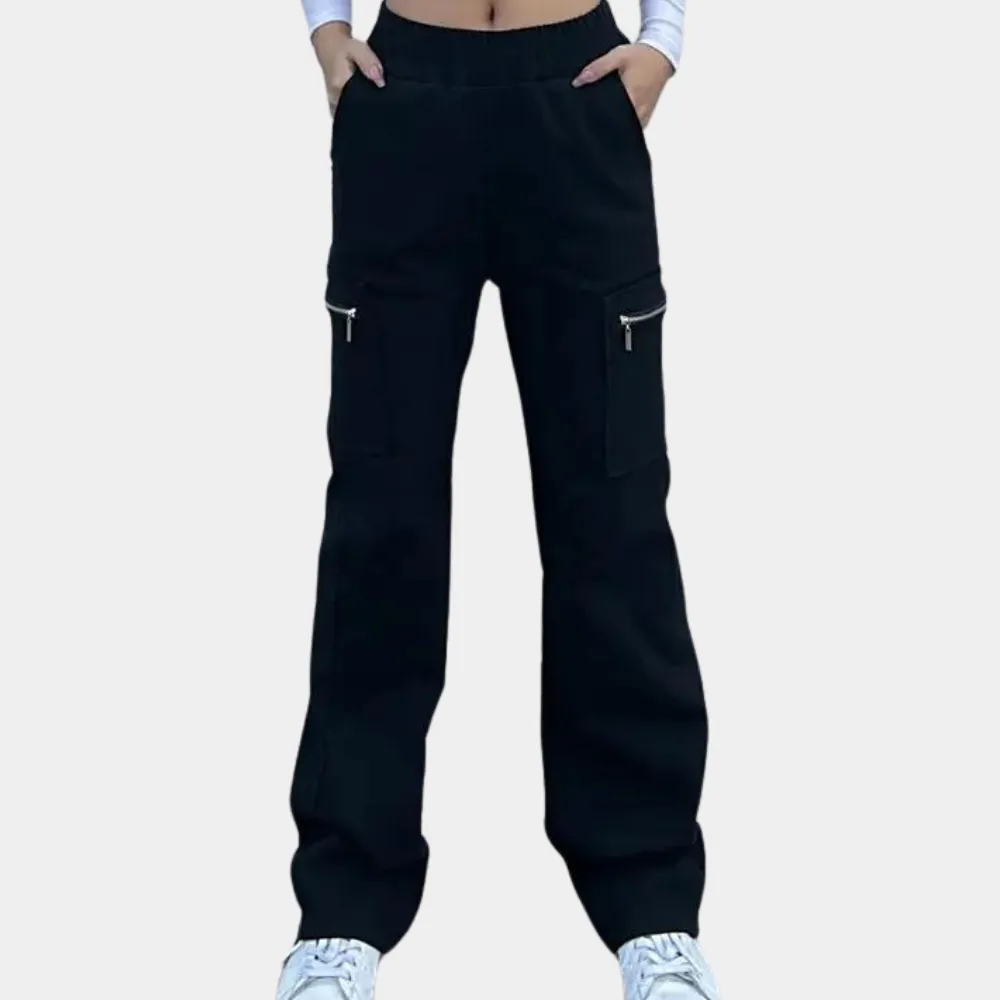 Cargo Pants – Zipper Pocket Detail – Sporty Casual Look