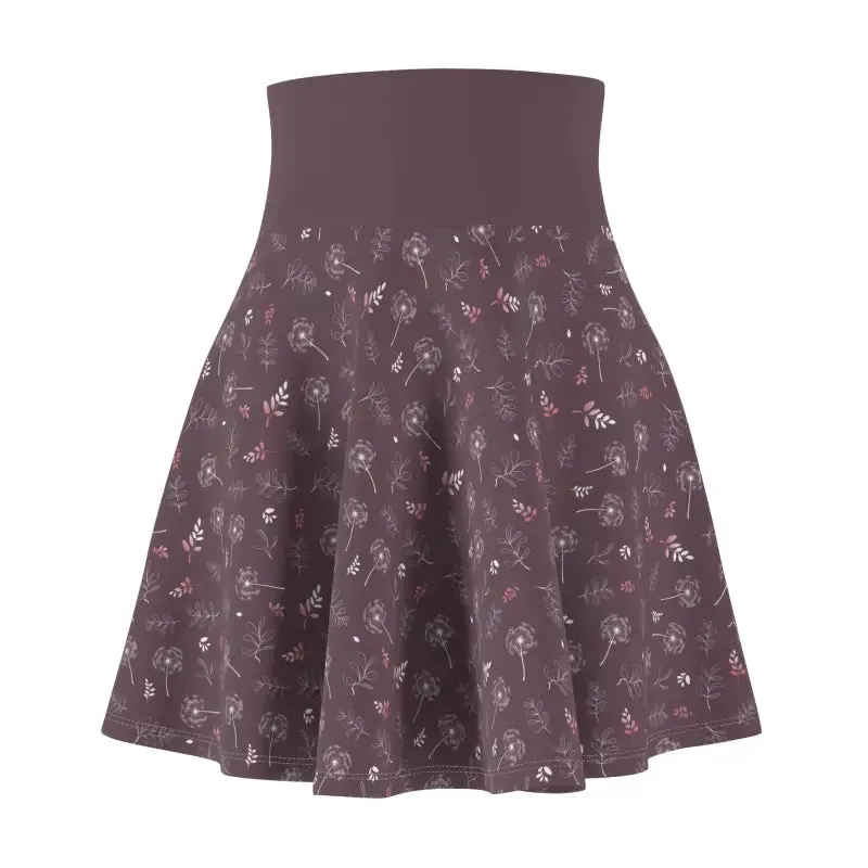 Chic Dandelions Skater Skirt for Effortless Style