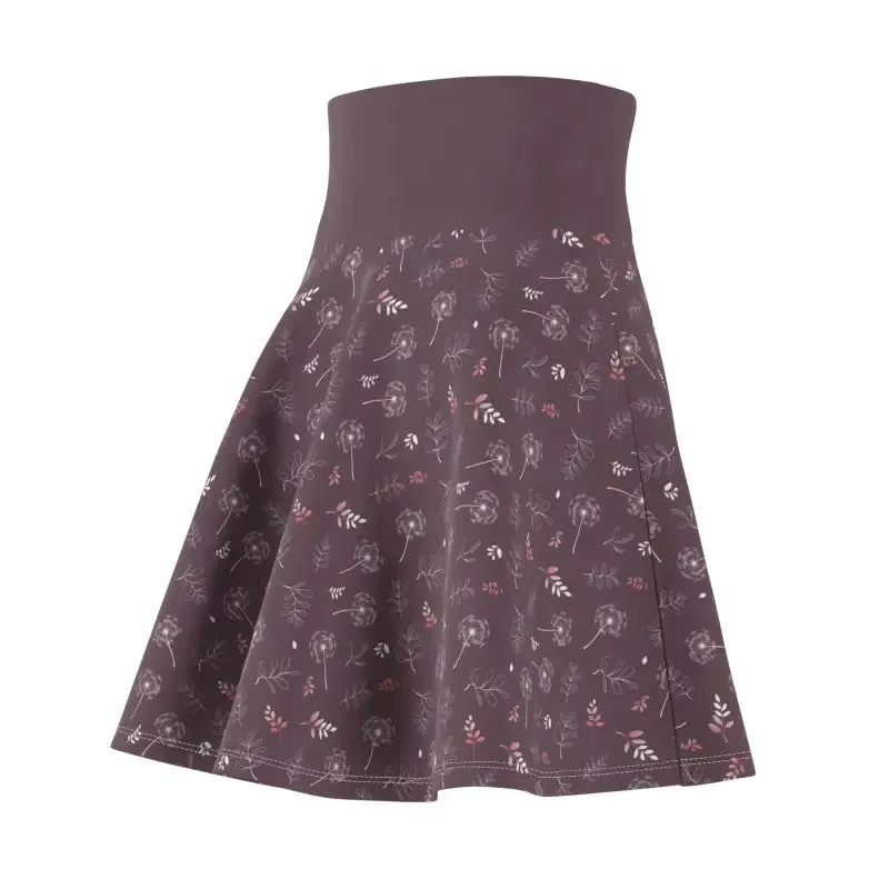 Chic Dandelions Skater Skirt for Effortless Style