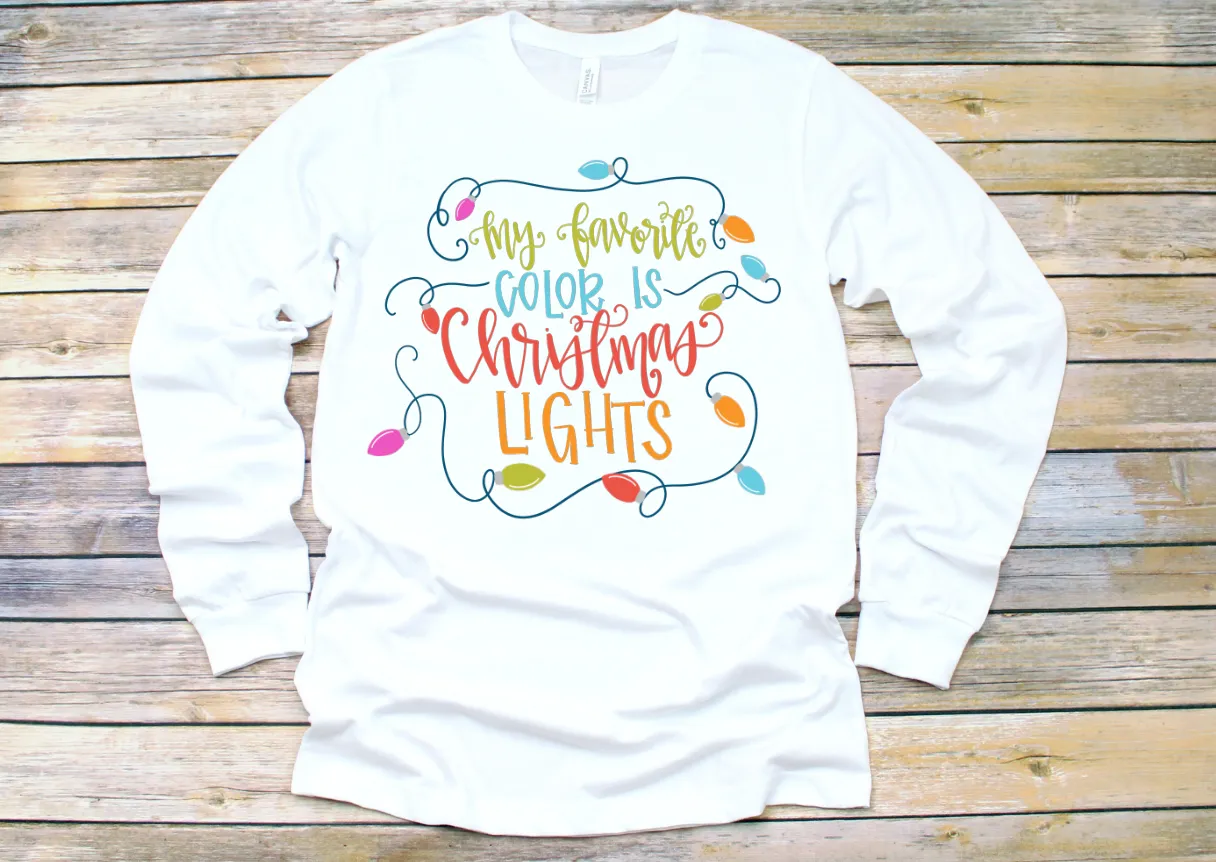 Christmas Lights Adult Tee