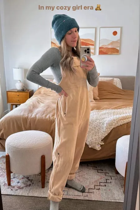 Christmas Sale 50% OFF - 2024 New Women's Fleece Warm Overalls Loose Casual Jumpsuits (Buy 2 Free Shipping)