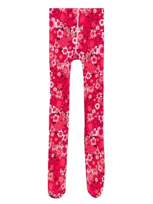 COCO tights Flower Power Burgundy