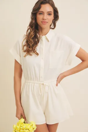 Collared Button Down Romper